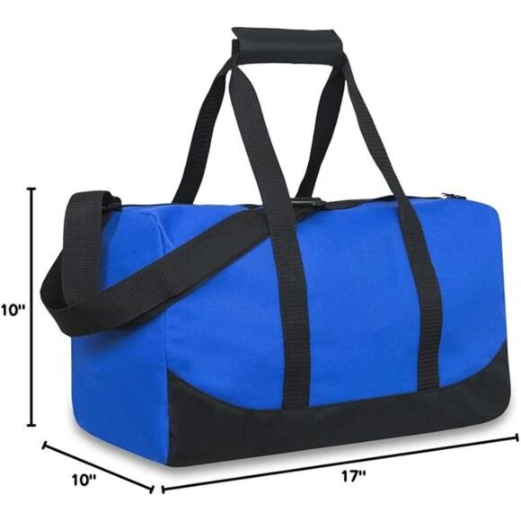 Canvas Duffle Bag 30 Liter Travel Gym Overnight Carry On Weekender Shoulder Bag - Picture 3 of 8